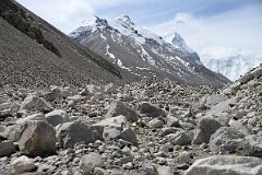 03 The Rocky Trail From Base Camp Along The East Side Of The Rongbuk Glacier On The Way To Mount Everest North Face Intermediate Camp In Tibet.jpg